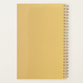 Golden Chinese Dog Papercut aangepast Monogram Pla Planner (Achterkant)
