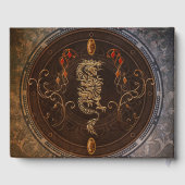 Golden chinese draak gastenboek (Achterkant)