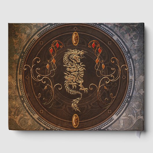 Golden chinese draak gastenboek (Achterkant)