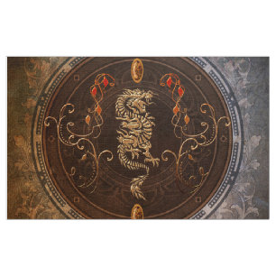 Golden chinese draak stof