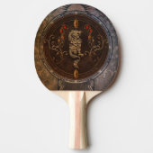 Golden chinese draak tafeltennisbatje (Voorkant)