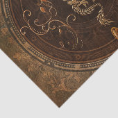 Golden chinese draak tissuepapier (Detail)