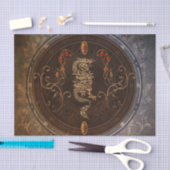 Golden chinese draak tissuepapier (Craft)