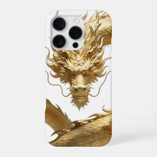 Golden Chinese Dragon Art | Mythical Creature Fant iPhone 16 Pro Hoesje