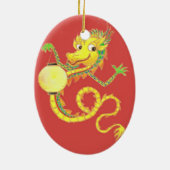 Golden Chinese Dragon Ornament (Achterkant)