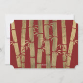 Golden Chinese nieuwjaarsslang Feestdagenkaart (Achterkant)