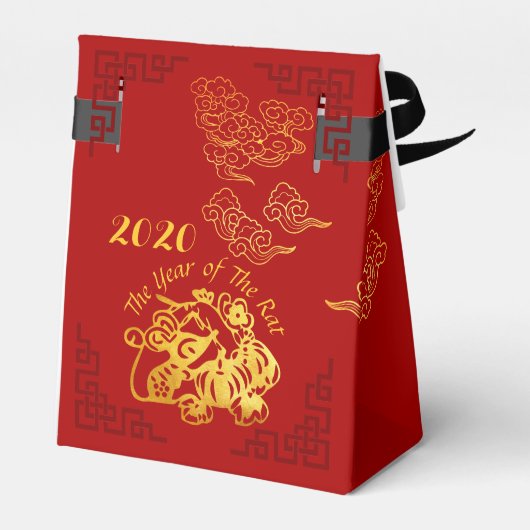 Golden Chinese papiersnijden in 2020 TFB Bedankdoosjes (Achterkant)