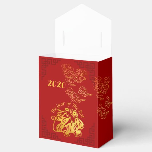 Golden Chinese papiersnijden in 2020 TFB Bedankdoosjes (Geopend)