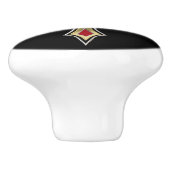 Golden Christelijk kruis Keramische Knop (Zijkant)