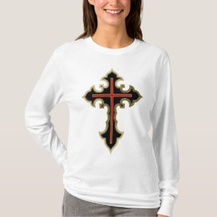 Golden Christelijk kruis T-shirt