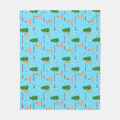 Golden Christmas Beach Day Fleece Deken (Voorkant)