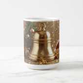 Golden Christmas Bell Mug – Festive Holiday Tree Koffiemok (Center)