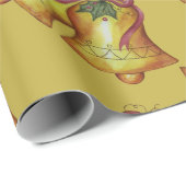 Golden Christmas Bells Gift Wrapping Paper Cadeaupapier (Rol Hoek)