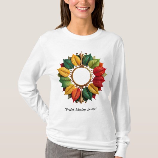 "Golden Christmas Delight" T-shirt (Voorkant)