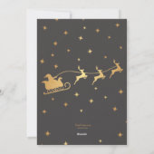 Golden Christmas Holiday Kaart (Achterkant)
