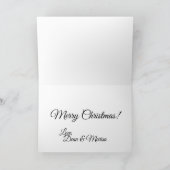 Golden Christmas Holiday Kaart (Binnen)