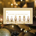 GOLDEN CHRISTMAS NOTENKRAKER CADEAU STICKER<br><div class="desc">Klassieke Notenkrakers collectie</div>