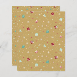 Golden Christmas Scrapbook Papier