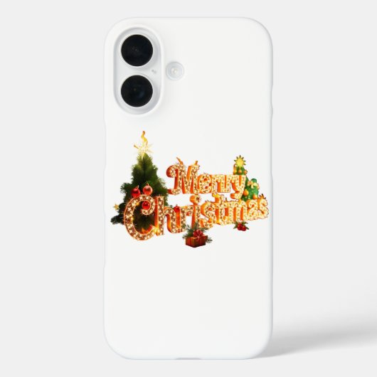 Golden Christmas Sparkle - Feestelijke boom Case-Mate iPhone Case (Achterkant)