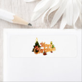 Golden Christmas Sparkle - Feestelijke boom Etiket (Insitu)