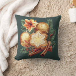 Golden Christmas Star with Cinnamon Kussen