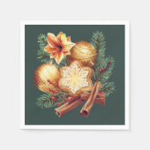 Golden Christmas Star with Cinnamon Servet (Voorkant)