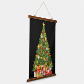 Golden Christmas Tree & Cadeaus Holiday Wall Tape Hangend Wandkleed (Gebogen)