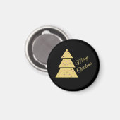 Golden Christmas Tree Magnet (Voorkant / Achterkant)