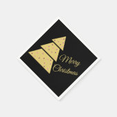 Golden Christmas Tree Paper Napkins Servet (Hoek)