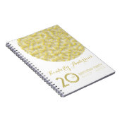 Golden Circle 20e Birthday Party Guest Book Notitieboek (Rechterzijde)