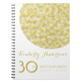 Golden Circle 30th Birthday Party Guest Book Notitieboek