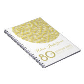 Golden Circle 80th Birthday Party Guest Book Notitieboek (Rechterzijde)