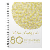 Golden Circle 80th Birthday Party Guest Book Notitieboek (Voorkant)