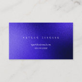 Golden Circle Blue Cobalt Butterfly Black Visitekaartje (Achterkant)