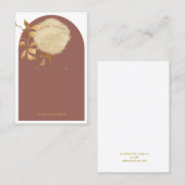 Golden Circle Branch Clay Arch Earring Display Visitekaartje (Voorkant / Achterkant)