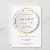 Golden Circle Lijst huwelijksuitnodiging Kaart (Voorkant)