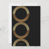 Golden Circle Lijsten Fotouitnodiging Kaart (Achterkant)