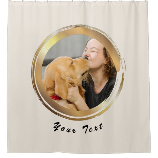 Golden Circle Loving Pet Moderne Gordijnen (Voorkant)