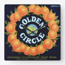 Golden Circle Merk Sinaasappels Crate Label