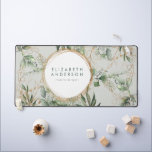 Golden Circles Eucalyptus Elegante Groene Grote Mu Bureaumat<br><div class="desc">Gouden Cirkels Eucalyptus Elegant Groen Grote Muis Desk Mat</div>