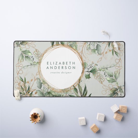 Golden Circles Eucalyptus Elegante Groene Grote Mu Bureaumat (Kindertafel)