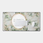 Golden Circles Eucalyptus Elegante Groene Grote Mu Bureaumat (Keyboard & Muis)