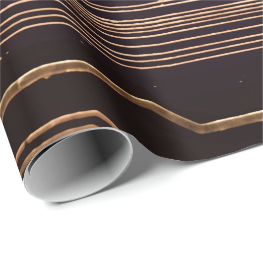 Golden circuit board. Electronic computer hardware Cadeaupapier (Rol Hoek)