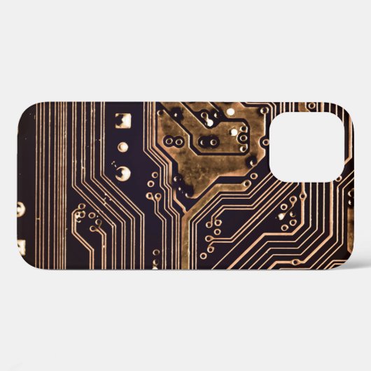 Golden circuit board. Elektronische computerhardwa Case-Mate iPhone Case (Achterkant (horizontaal))
