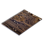 Golden circuit board. Elektronische computerhardwa Notitieboek (Linkerzijde)