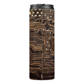 Golden circuit board. Elektronische computerhardwa Thermosbeker (Achterkant)