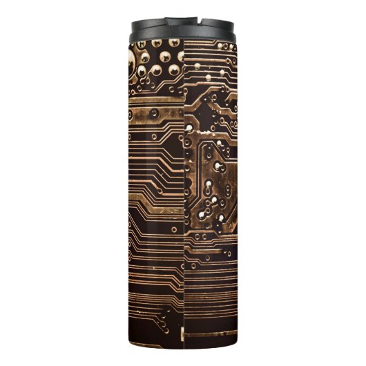 Golden circuit board. Elektronische computerhardwa Thermosbeker (Achterkant)