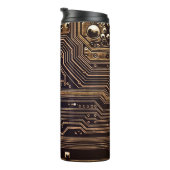 Golden circuit board. Elektronische computerhardwa Thermosbeker (Geroteerd rechts)