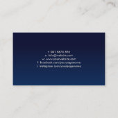 Golden Circulaire boom met parelbladeren Visitekaartje (Achterkant)