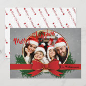 Golden cirkelvormig Lijst met rode foto (Voorkant / Achterkant)